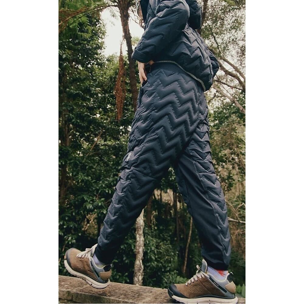NEW Free People Movement Gettin Lost Packable Pants Large Black Primaloft $198